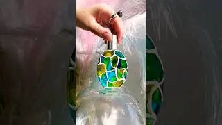 РАСКРАШИВАЮ ФЛАКОН #арт #витражи #хобби #upgrade #upcycling #design #perfume #tutorial #creative