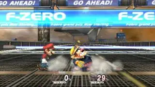 Super Smash Bros Brawl: Mario VS Wario