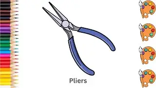 Pliers - Sketch Art and Paint | Step by step tutorial | Pencil to Palette