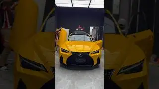 Brand New Lexus IS300, Front Hood Wrap Metallic Glossy Yellow by Vinyl Frog