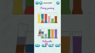 water sort puzzle game level 1190 Numpuz #water #sort #puzzle #game #androidgames #subscribe #shorts