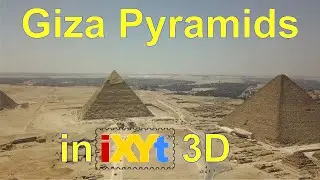 Giza pyramides, Egypt in iXYt 3D side-by-side relax video for VR