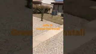 Install Sod and gravel, W Jaffa Roswell NM.