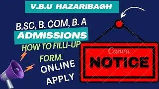 Vbu Semester 1 Admission Notice | B.Sc, B.Com,B.A Semester 1 Admission Notice | UG Session 2023-27