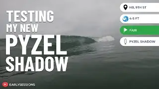 Testing my new Pyzel Shadow for the first time @Huntington Beach - 9th St [POV SURF]