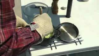 Peter's solar oven demo.
