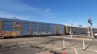 Union Pacific Manifest Train passing Draper st Kingsburg California
