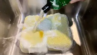 RINSE + RECYCLING 💦♻️ to the Cloud Paste - sponge ASMR