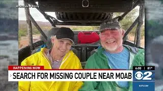 Search continues for missing couple in Moab as weather remains an obstacle