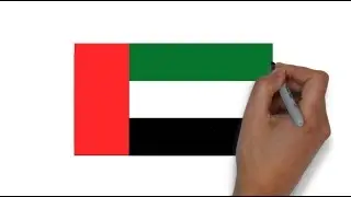 HOW TO DRAW UNITED ARAB EMIRATES UAE FLAG