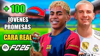 ¡DESCUBRE las MEJORES Jóvenes PROMESAS de FC 26 con CARA REAL!