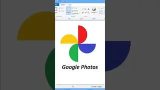 google photo logo in ms paint/