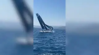 WATCH INSANE F50 WING COLLAPSE | New Zealand SailGP Team