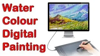 Digital Water colour painting | Digital painting | Landscape painting| #Expresii #digitalwatercolor