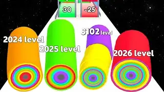 Layer Runner (vs) Roof Rails - ASMR Gameplay (Freeplay, Math Game) All Level