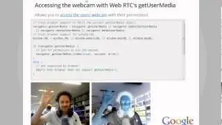 HTML5 Webcam Live Stream demo