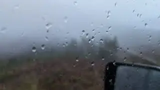 A Misty, Moody Day on the Logging Roads Looking for Deer Sign While Hunting