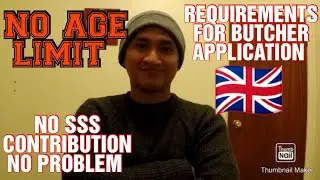 Requirements for Butcher Application for UK | Kwentong Butcher UK