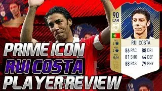 PRIME ICON RUI COSTA(90) PLAYER REVIEW!!! FIFA 18 ULTIMATE TEAM!!!