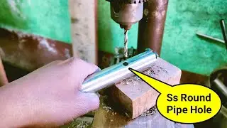 Steel Round Pipe Hole Tips ! Ss Drill bit Sharp Ideas Besic knowledge Fabrication