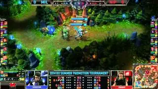 LCS EU Summer 2014 Promotion: Millenium vs Ninjas in Pyjamas G1 (24.04.2014)