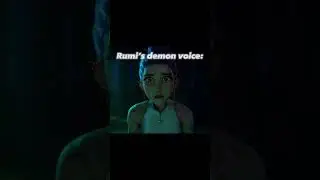 Idk why but I love Rumi&rsquo;s Demon Voice #kpopdemonhunters #kpop #huntrix #rumi #shorts