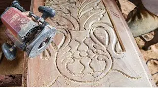 The Most Satisfying Job Of Carving Wood From Router/ Woody Crafts SPR
