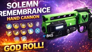 Destiny 2 - Solemn Remembrance God Roll  #destiny2 #gaming #ps5