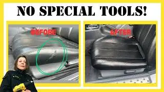 How to: Repair leather car seat at home