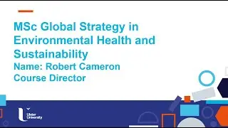 MSc Global Strategy in Environmental Health and Sustainability