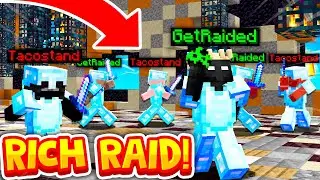 RAIDING *RICH* MINECRAFT FACTION WORTH *BILLIONS*..! (F-TOP)