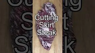 Cutting beef skirt steak like a butcher  #shorts