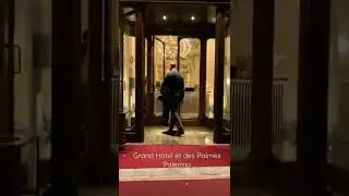 Ingresso Grand Hotel et des Palmes a Palermo.