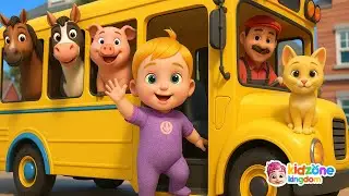 Piosenka &bdquo;Koła autobusu&rdquo; + więcej rymowanek i piosenek dla dzieci | KidZone Kingdom