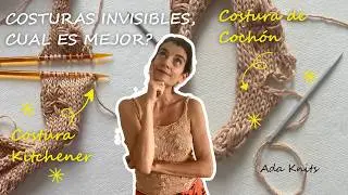 Costuras invisibles a Dos Agujas: Aprende Kitchener y Punto de Colch&oacute;n
