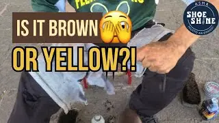 S7E22 🙄 brown or yellow🤯 boots #ASMR #shoeshine #faustoarizmendi