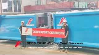 14cbm rear loading waste compactor body loading on 40HQ