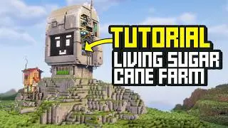 Как я создал первый структурный блок фермы сахарного тростника в Minecraft | Урок