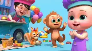 Ice Cream Shop Fun at the Park 🍦😄 | 3D Cartoon for Toddlers | Kids Story | Fun Adventure