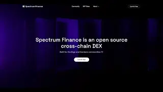 Spectrum Finance - DEX Cross-Chain #Cardano #Ergo #ErgoDEX