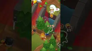 Темный Чемпион уничтожает шимпанзе в ущелье! - Bloons TD 6