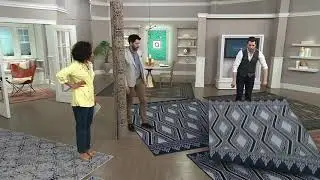 Scott Living Medallion or Diamond Design Indoor/Outdoor Woven Rug on QVC