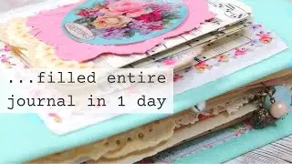 my junk journal setup for Christmas 2021