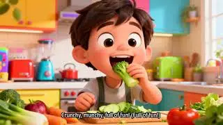 Vegetables Fun Song | Learn Veggie Names for Kids | The Happy Vegetables Song | Healthy Eating