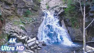 Mountain Waterfall White Noise 🌊 8 Hours for Work, Relaxation & Focus #nature