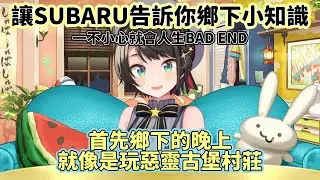 【大空昴/大空スバル】SUBARU來聊聊鄉下的夜路【Hololive】【VTuber 中文 翻譯】