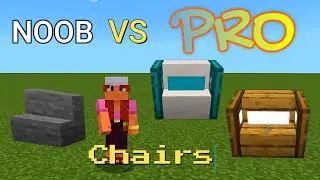 Minecraft how to guide step by step tutorial on building making chair seat sofa furniture in 2023