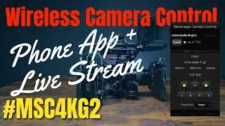 Blackmagic Micro Studio Camera 4K G2 Wireless Remote Control REST API Phone App & Livestream