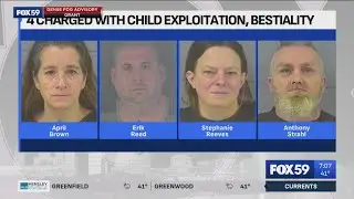 4 charged in Indiana child exploitation, bestiality case