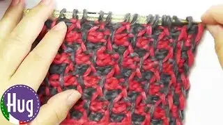 Uncinetto Tunisino | Modello Perlato | Tutorial Italiano